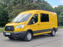 Ford Transit  Polski Salon I Właściciel 2.0 130 KM Doka Brygadówka 6-cio Osobowy