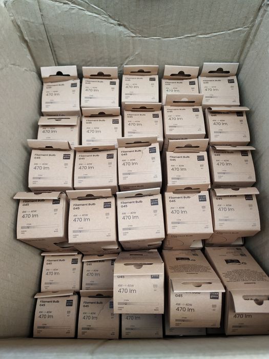 80 lâmpadas Filament Bulb G45 + 2 Gambiarras/Grinaldas de 25mt