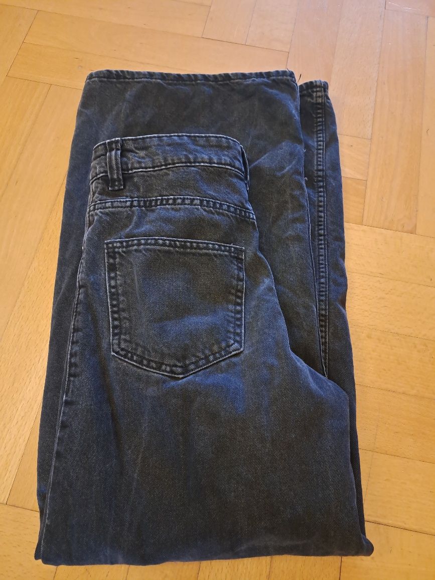 Spodnie czarne jeansy H&M rozm.152 30