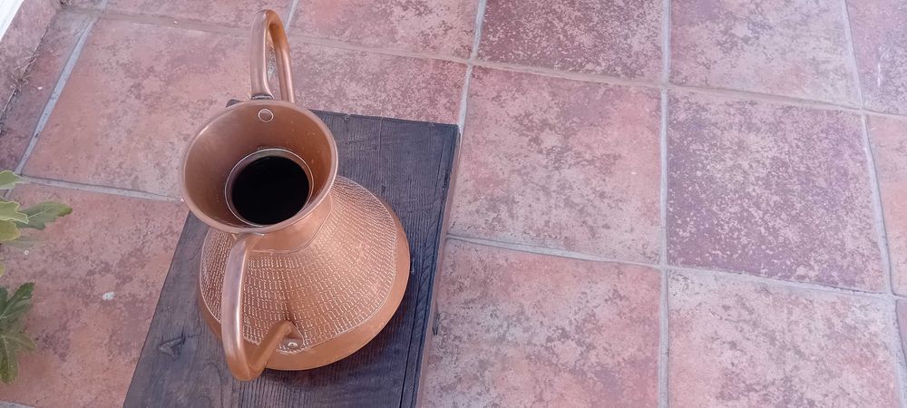 Vintage Peça de cobre artesanal  design francês de Jean Goarder!