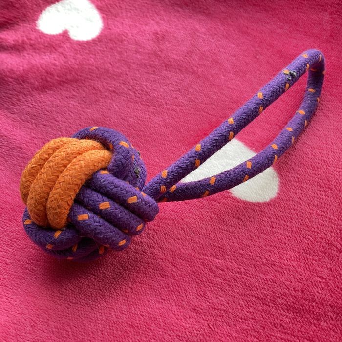 Zabawka dla psa kula piłka sznur NOWA