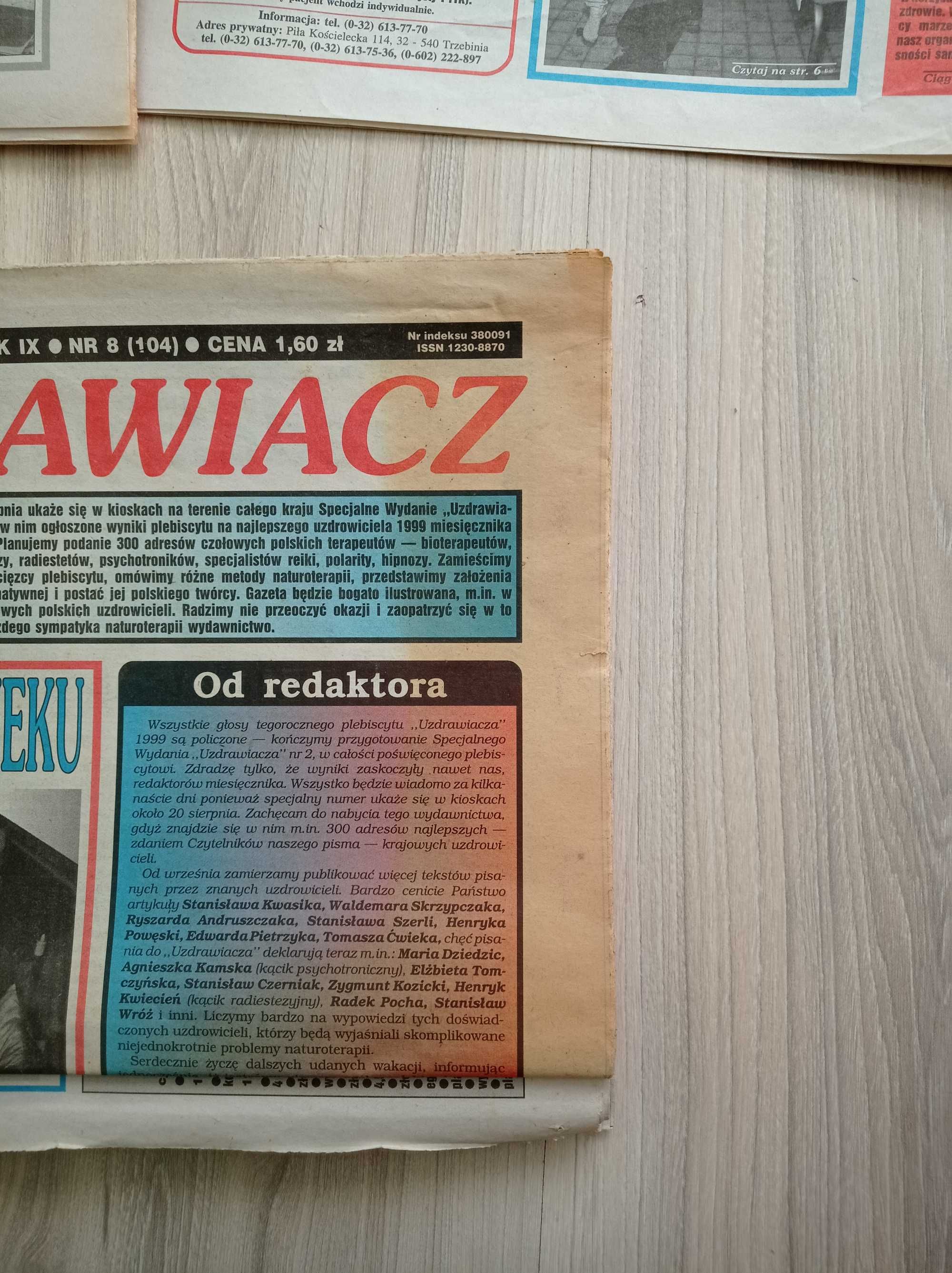 Uzdrawiacz, 1999 zestaw