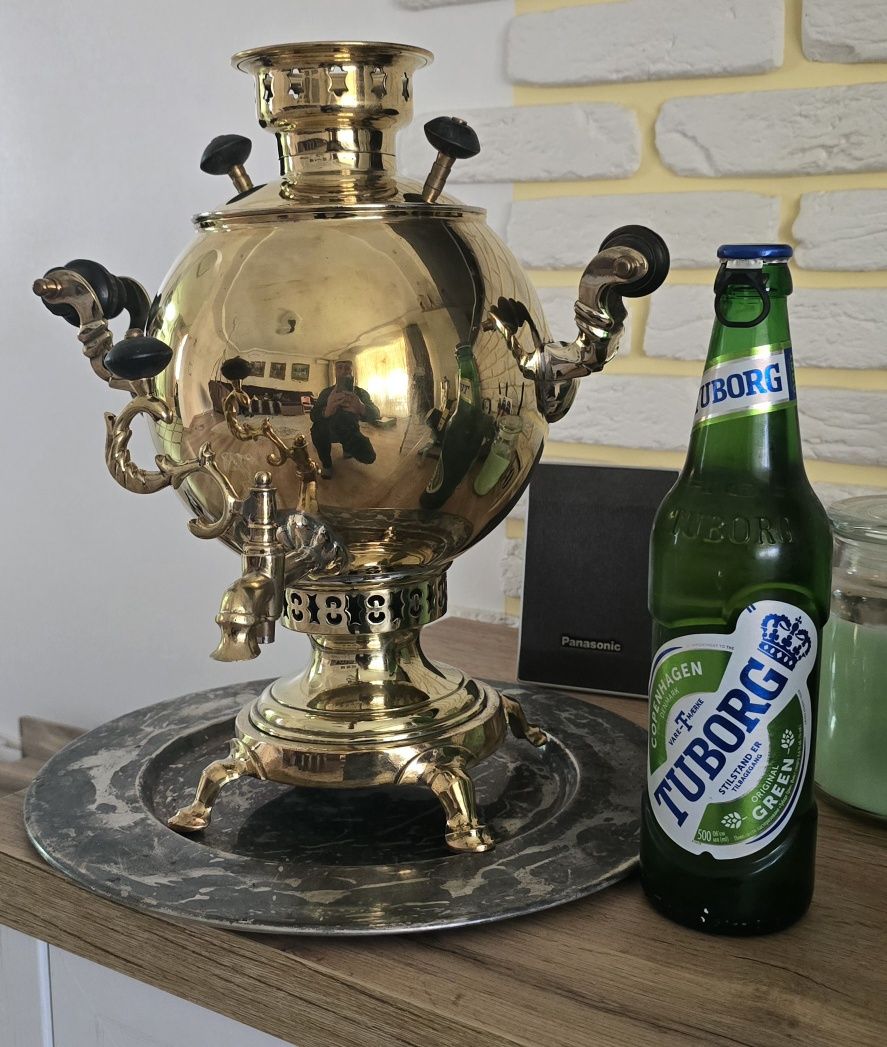 Самовар на дровах форма Шар маленький