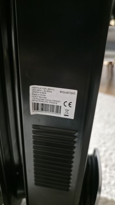 Aquecedor a óleo Equation Turbo