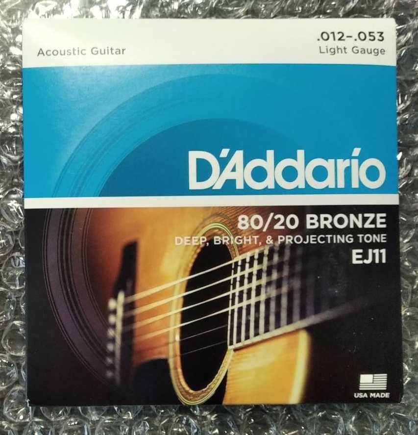 Струны для акустической гитары D`Addario Bronze EJ11 (12-53)