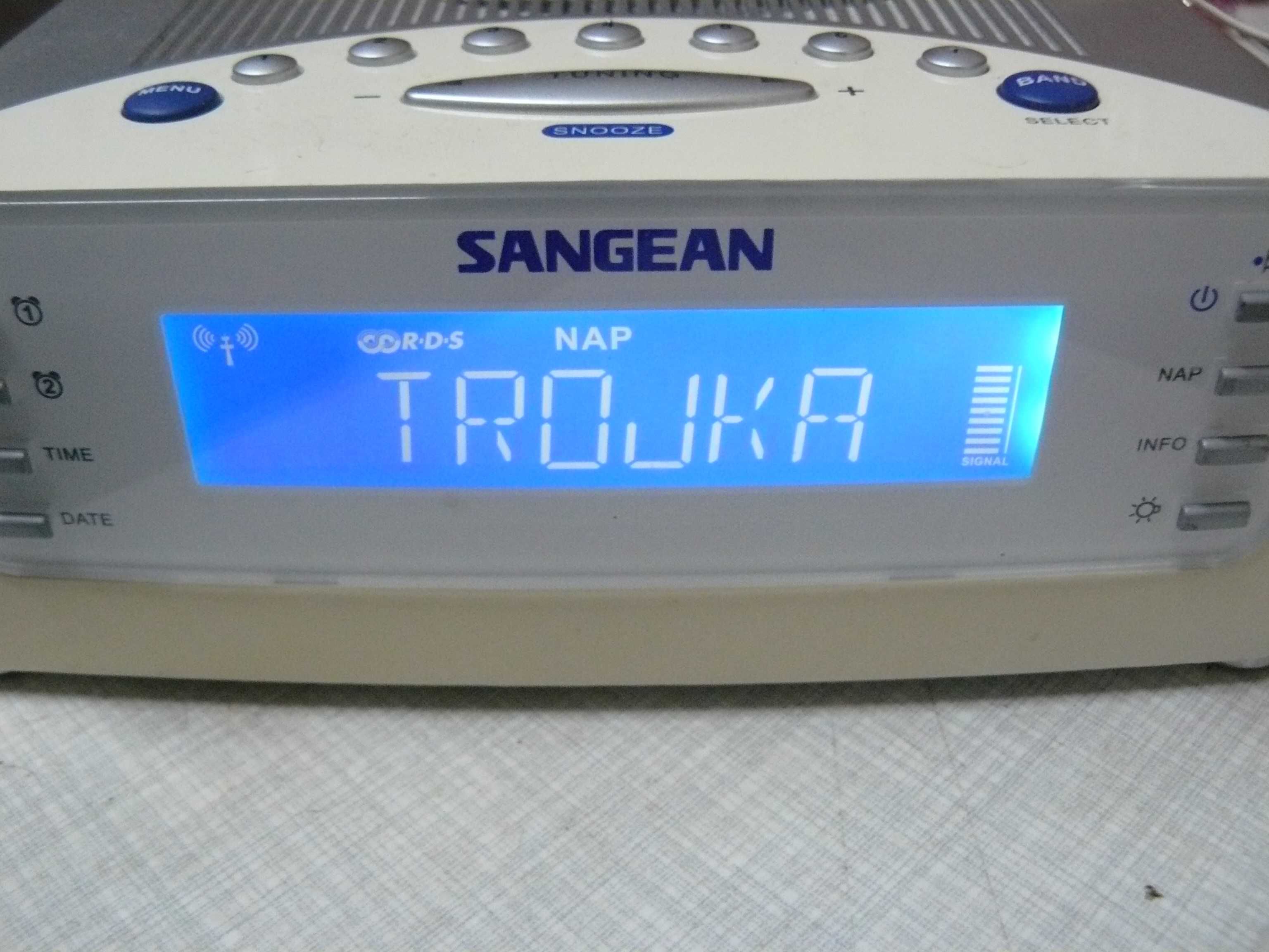 Super Sangean z 2 budzikami TxT Rds wyświetlacz Dimmer zegari inne