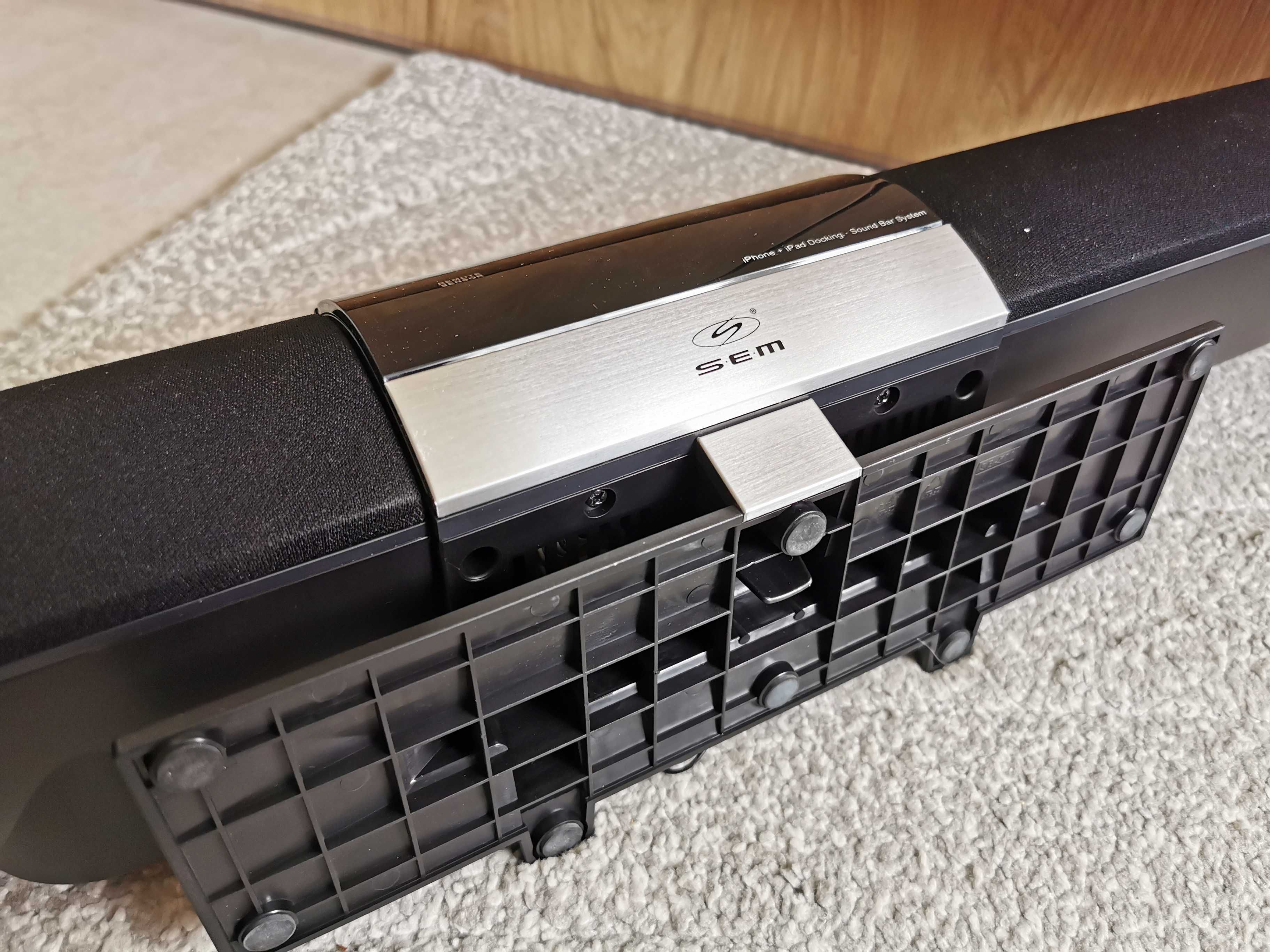 Soundbar SEM dual bass speaker docking system stan idealny