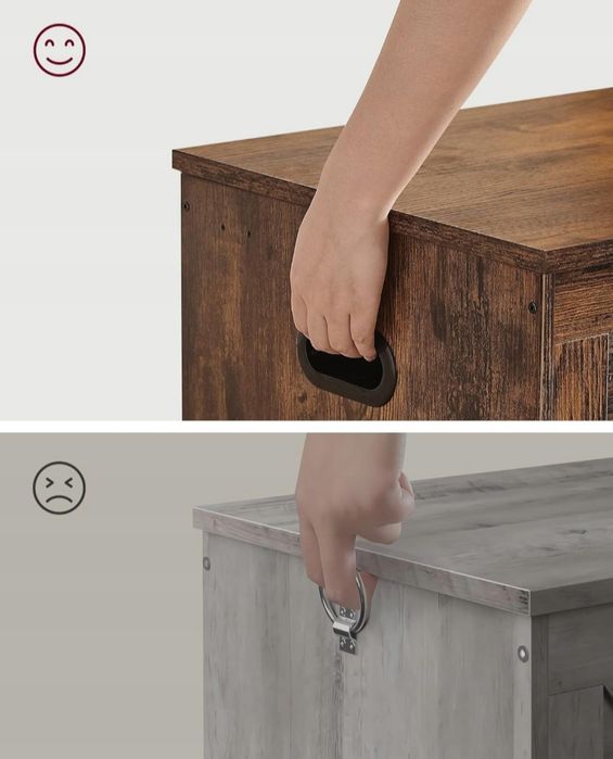 Skrzynia do przechowywania ławka ze schowkiem pojemnik LOFT 40x80x46cm