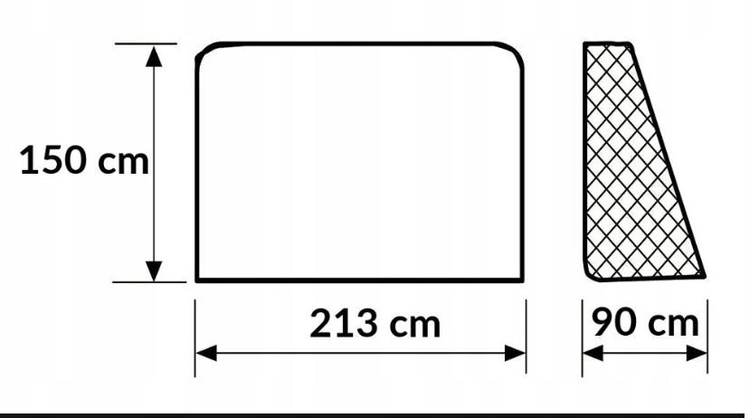 Bramka do piłki nożnej piłkarska duża 213x150 siatka