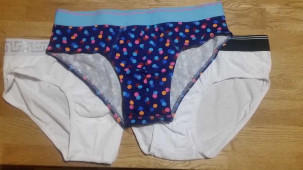 NOWE 3 sztuki PRIMARK slipy majtki M bawełna zestaw bawełniane męskie