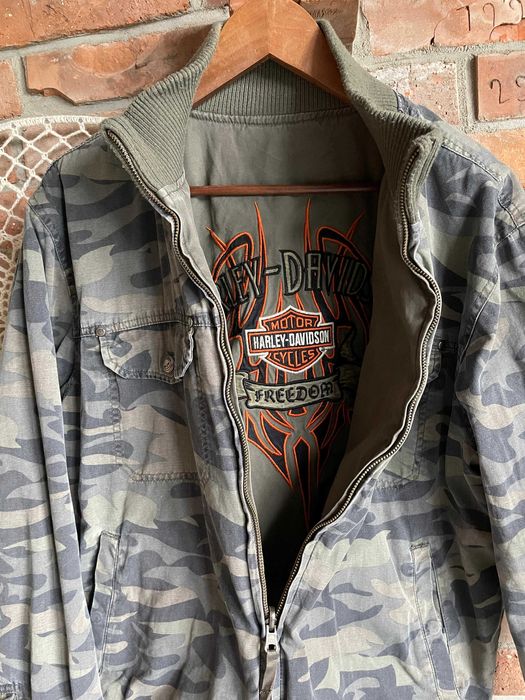 Męska dwustronna kurtka moro Harley Davidson Mud Dog M/L