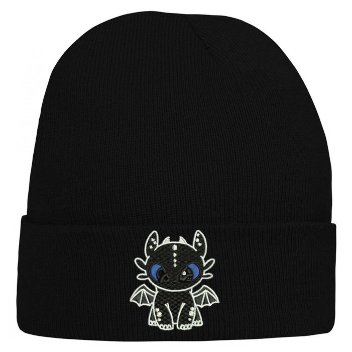 CZAPKA zimowa z haftem FURIA SZCZERBATEK na prezent smok dragon furia