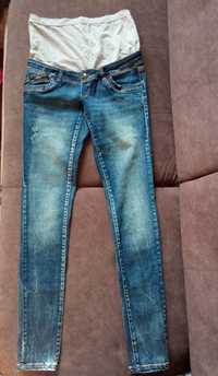 Nowe modne, ciążowe spodnie z przetarciami / jeansy r. 28/32