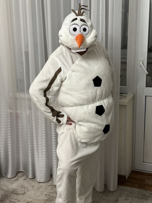 Олаф Костюм сніговика дорослий + взуття аніматору
