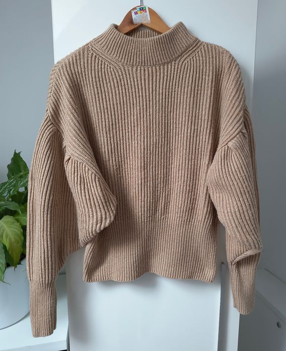 Sweter Zara S bufiaste rękawy