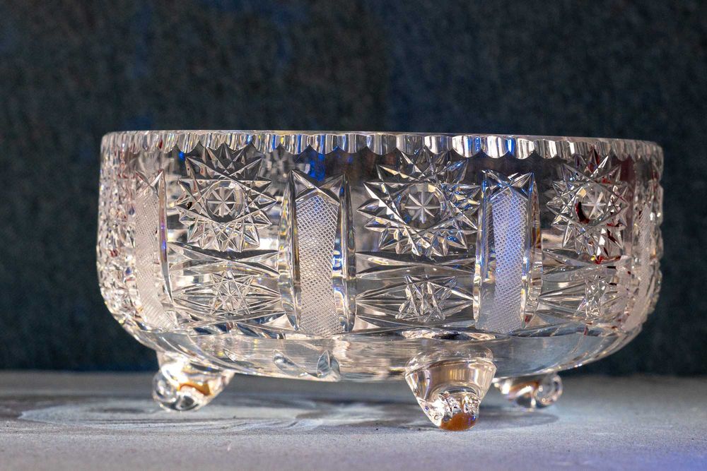 Zestaw kryształów Huta szkła Violetta - PRL