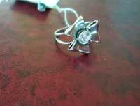Серебрянное кольцо размер 18,5 с подвеской