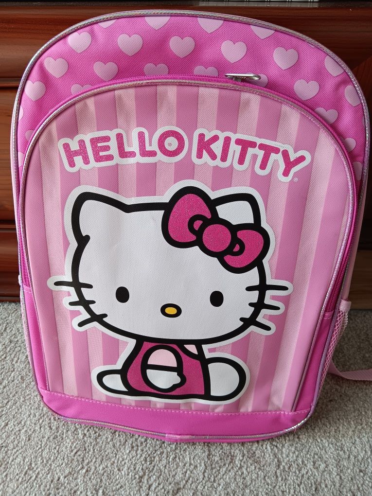Nowy plecak szkolny różowy dla dziewczynki Hello Kitty