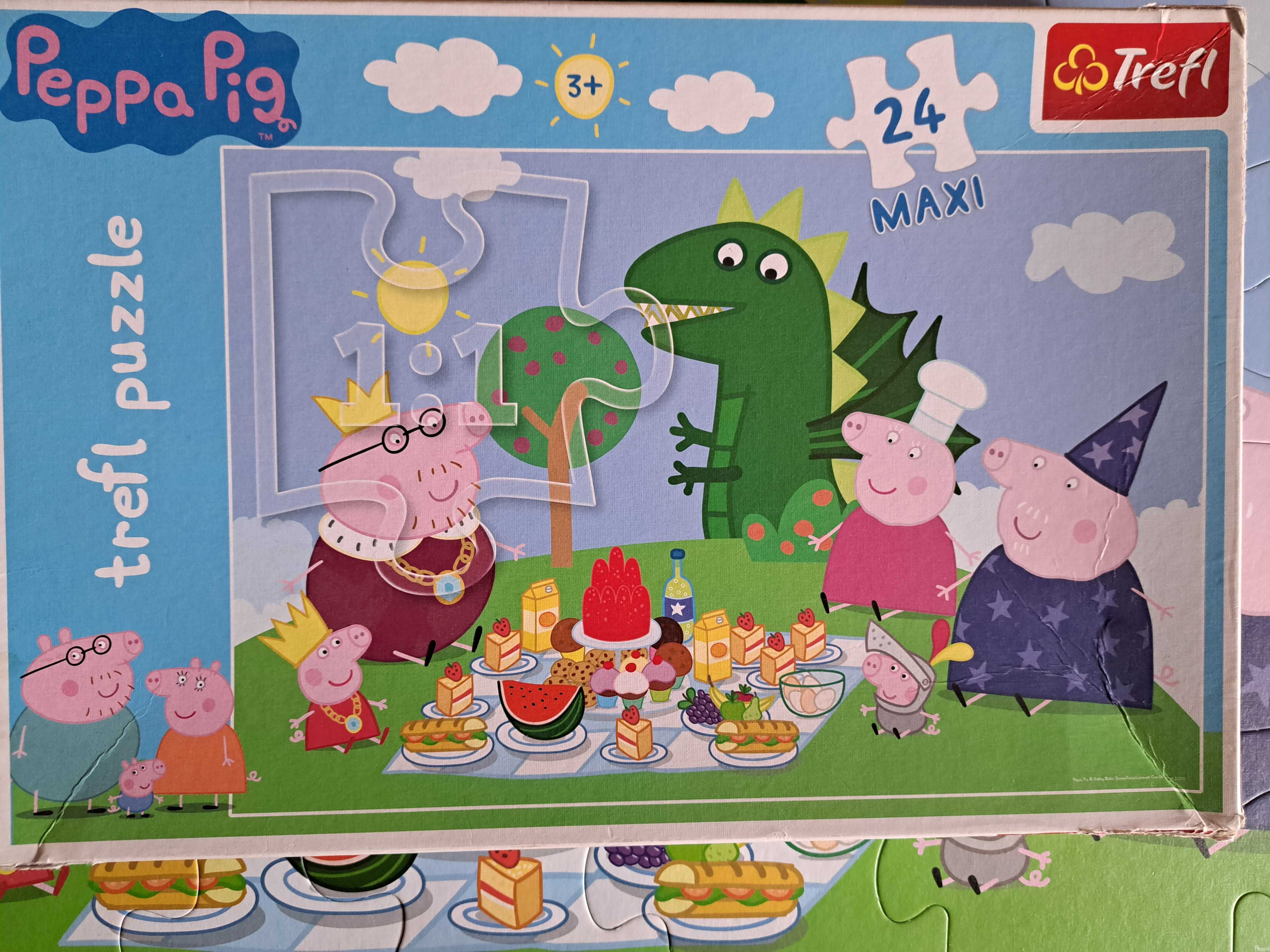 Puzzle MAXI Gigant Świnka Peppa 24 el. NR. 14157
