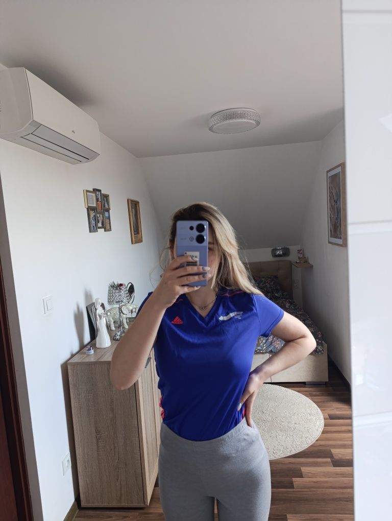 Koszulka sportowa adidas siłownia bieganie S m luźna