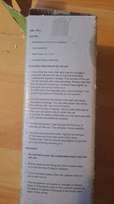 Siatka zabezpieczająca wzmocniona