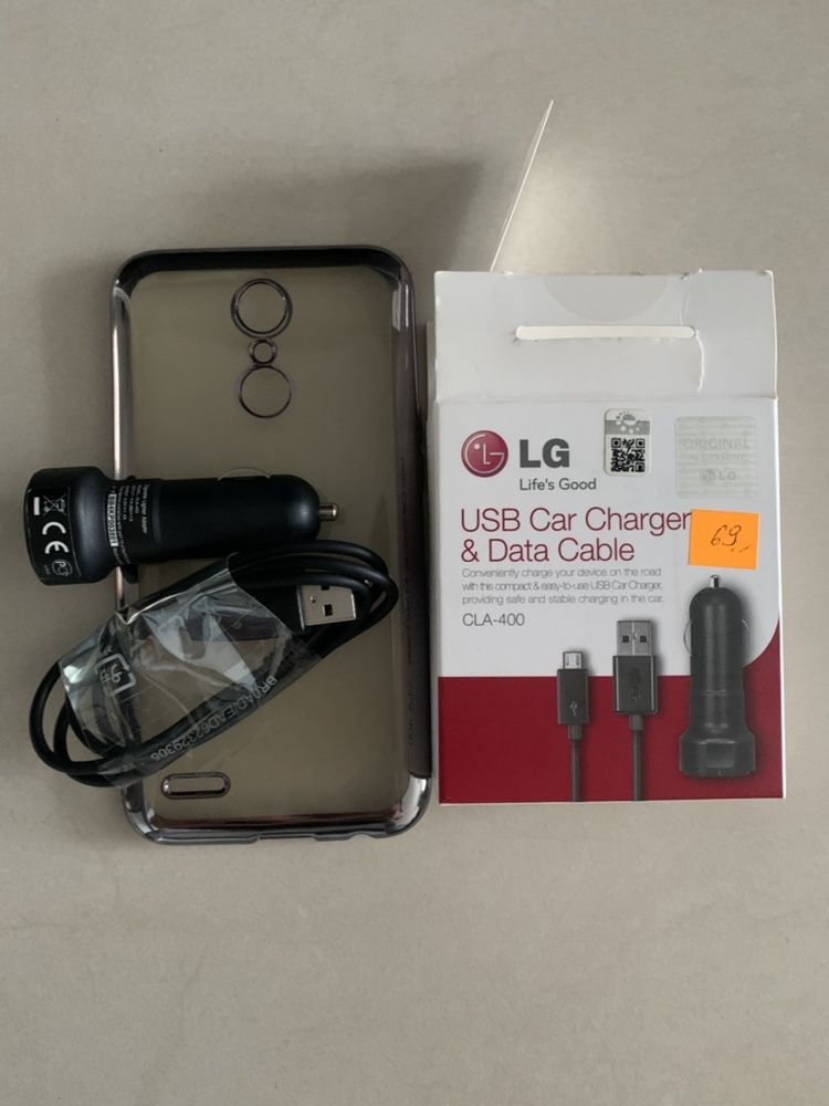 oryginalna ładowarka USB samochodowa LG CLA-400 + gratis!!!