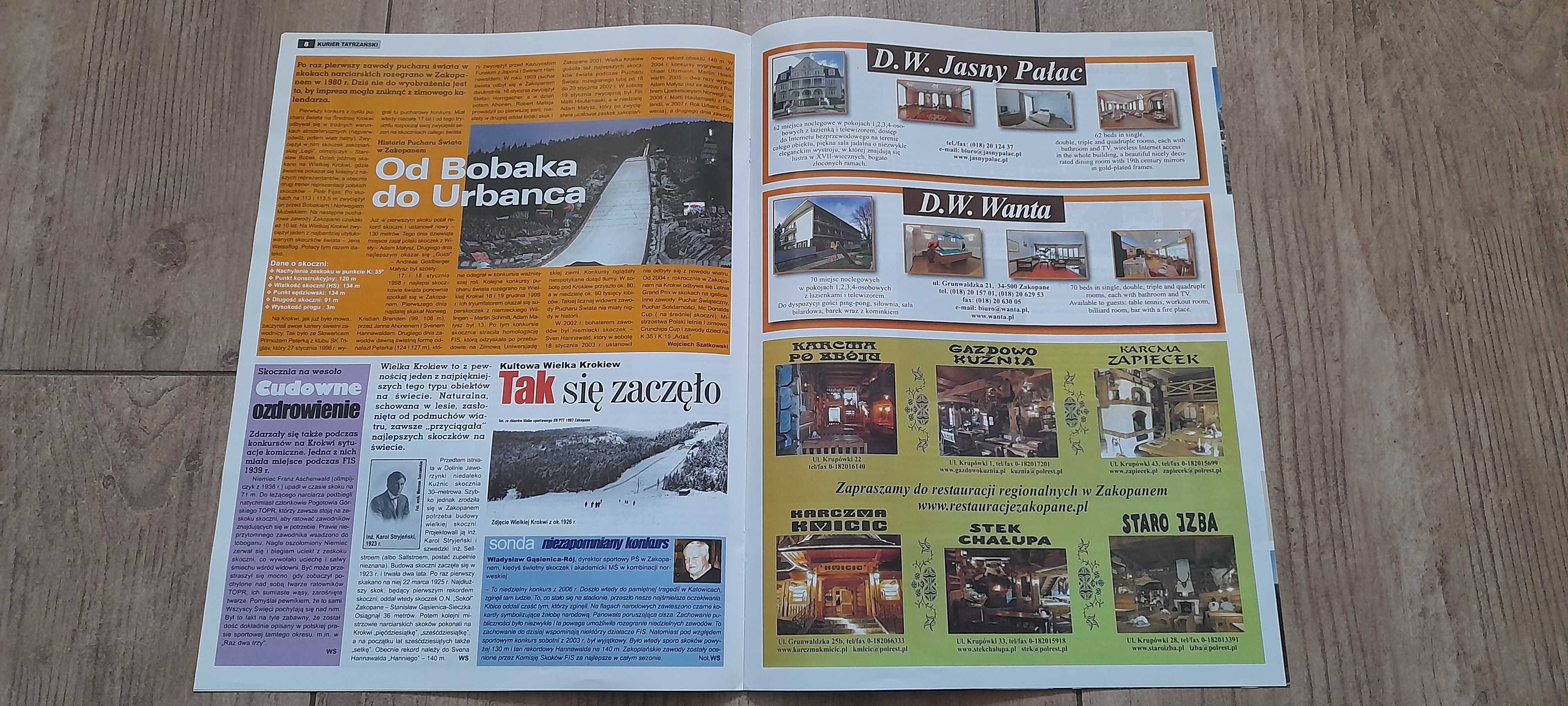 "Kurier Tatrzański" - Wydanie Specjalne PŚ w skokach, styczeń 2008 rok