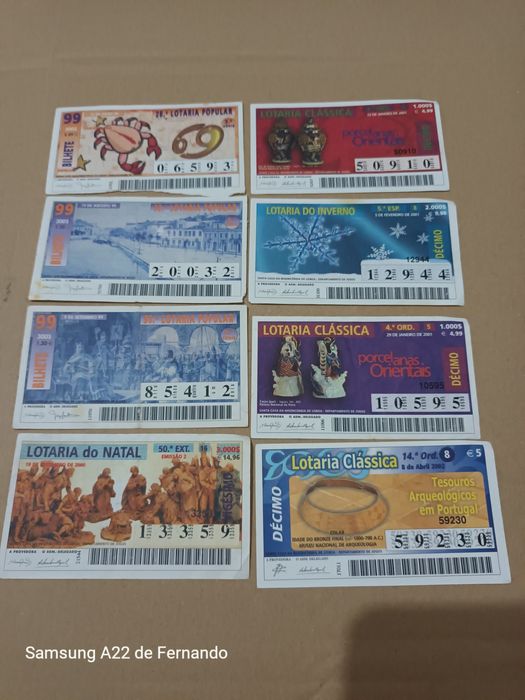 Vendo  vários Bilhetes