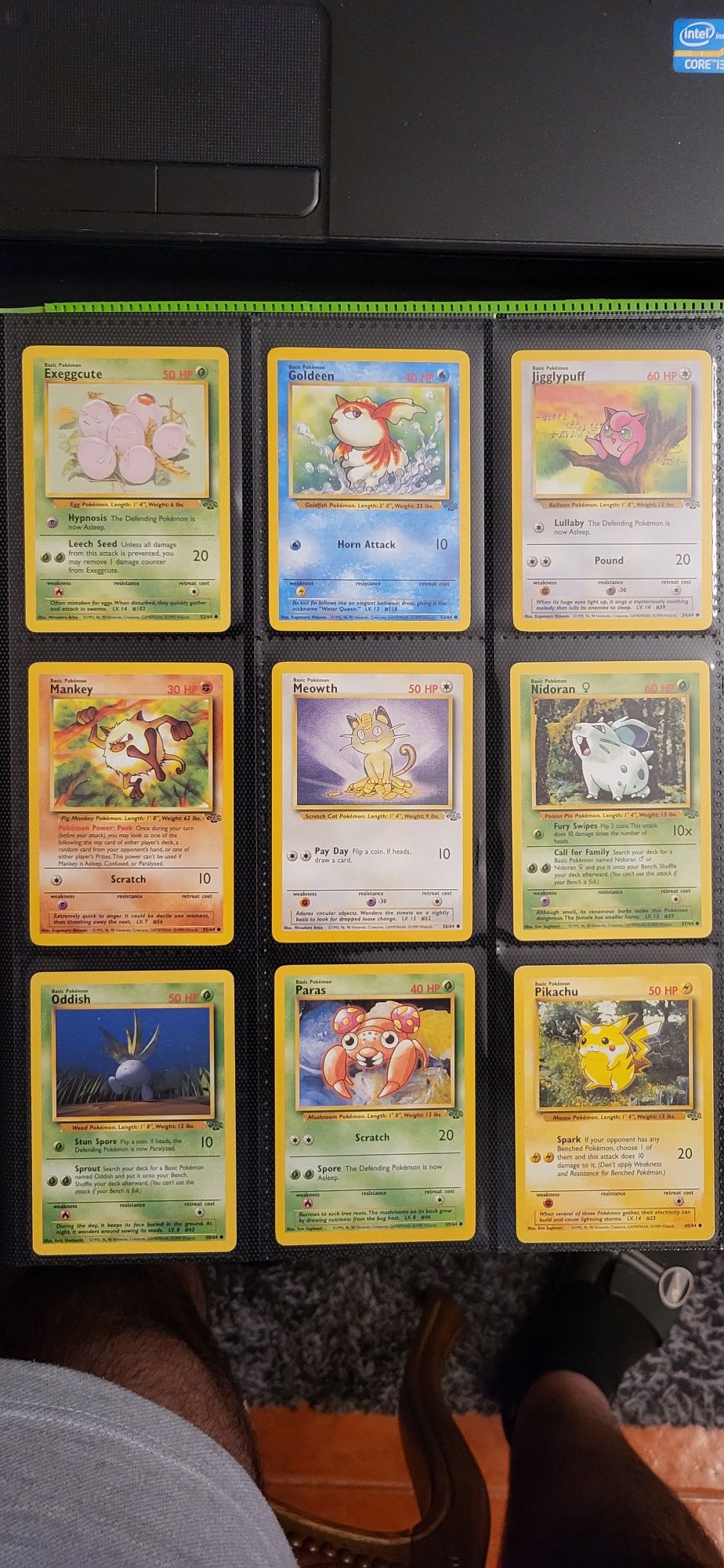 Cartas Pokémon Jungle Set Inglês Holo Raras