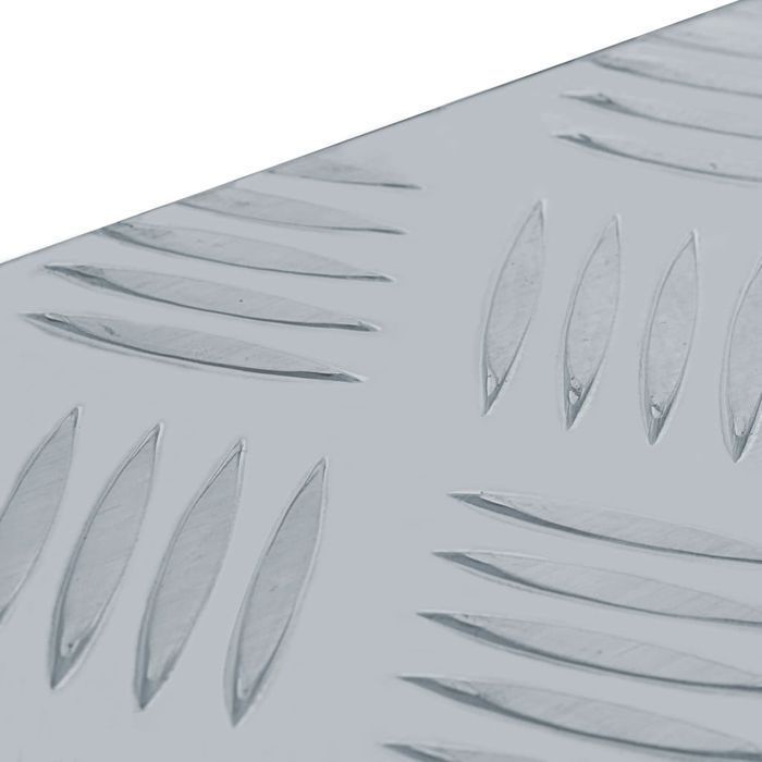 Vidaxl Aluminiowa Skrzynia, 80 X 30 X 35 Cm, Srebrna
