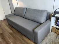 Sofa rozkładana Gralviken IKEA 3 osobowa.  Szara