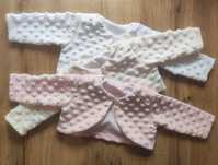 Bolerko minky 50-80 cm na chrzest święta wesele