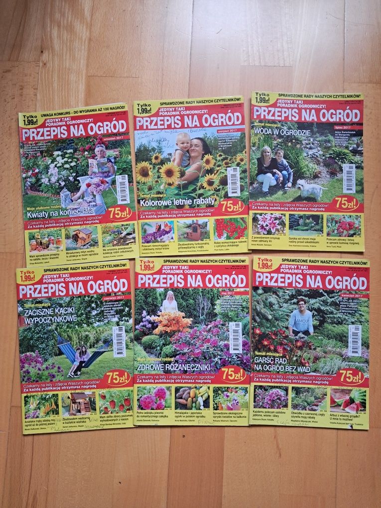 Czasopismo Przepis na Ogród 2017,18,19,20 rok