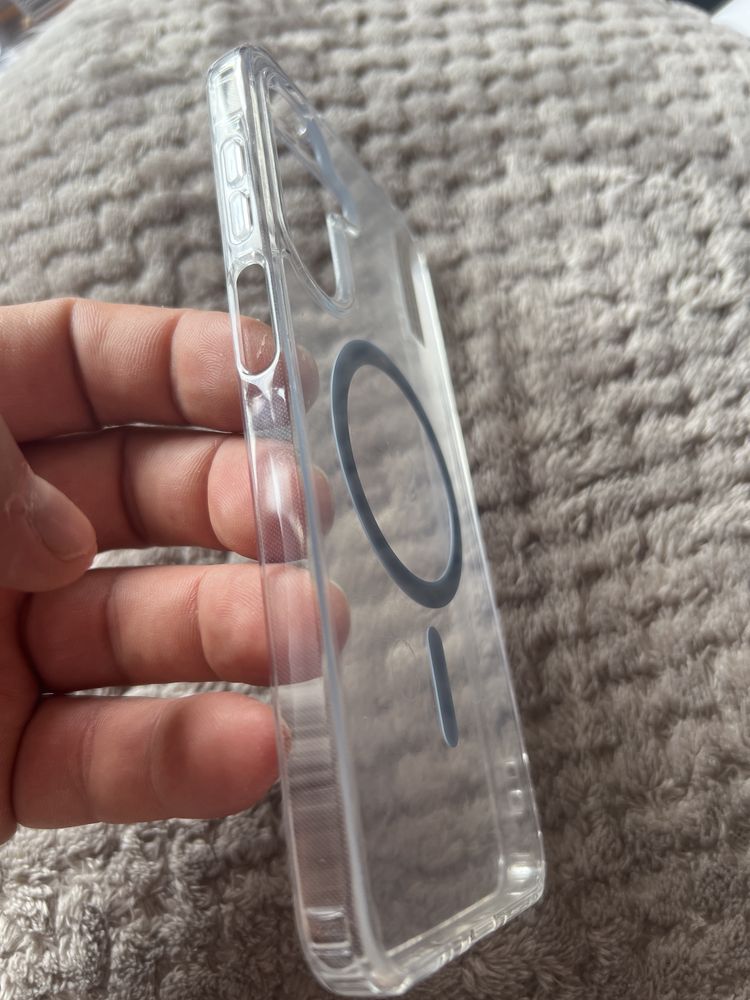 Etui do Samsung A26 5G MagSafe - jasnoniebieski - szklo gratis