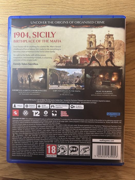 Mafia The Old Country ps5