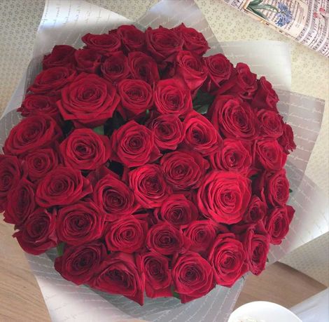 Букет 51 красная роза, доставка цветов, свежие розы