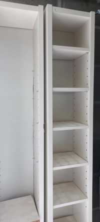 Duas estantes Ikea GNEDBY, branco, 202 cm