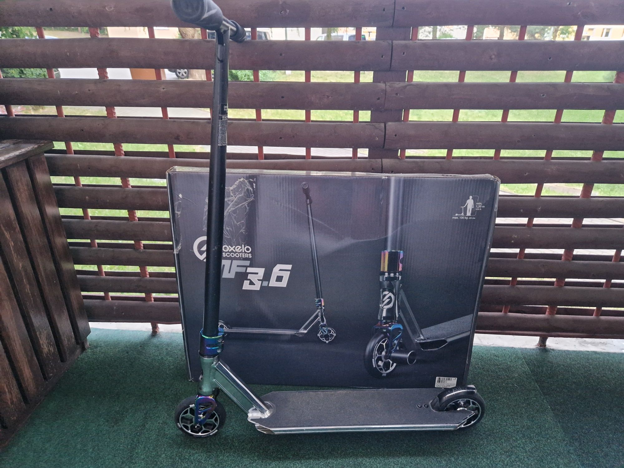 Hulajnoga wyczynowa Oxelo Freestyle Mf 3.6 V5 Neo chrom