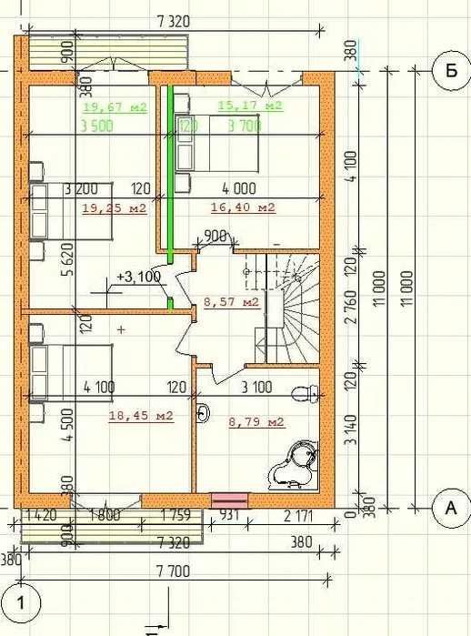 Продаж Таунхауса №6 - 144м2, розтермінування 437$/м2.