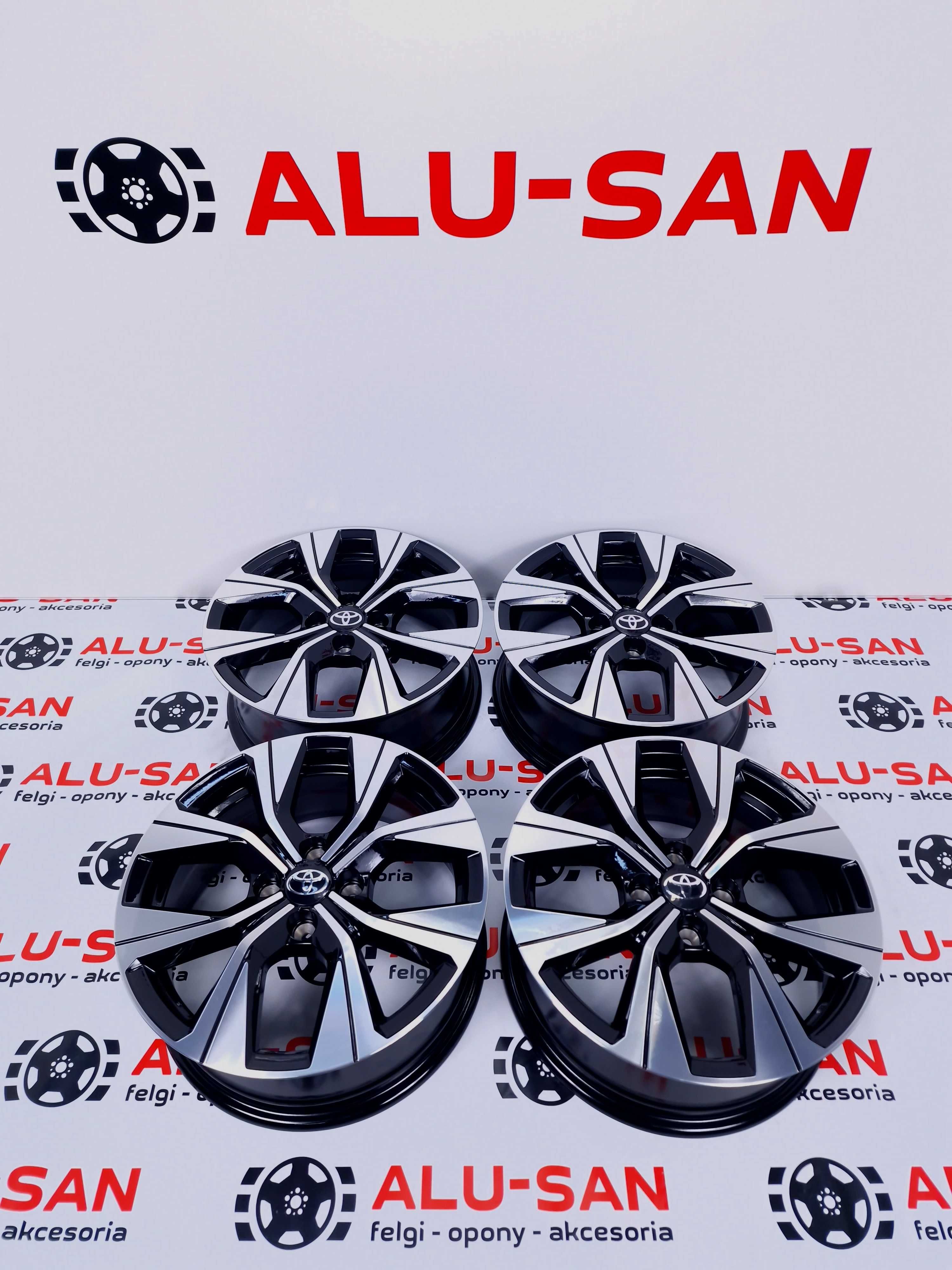 NOWE alufelgi TOYOTA 16" 4x100: AYGO COROLLA MR2 YARIS - Czarny Poler