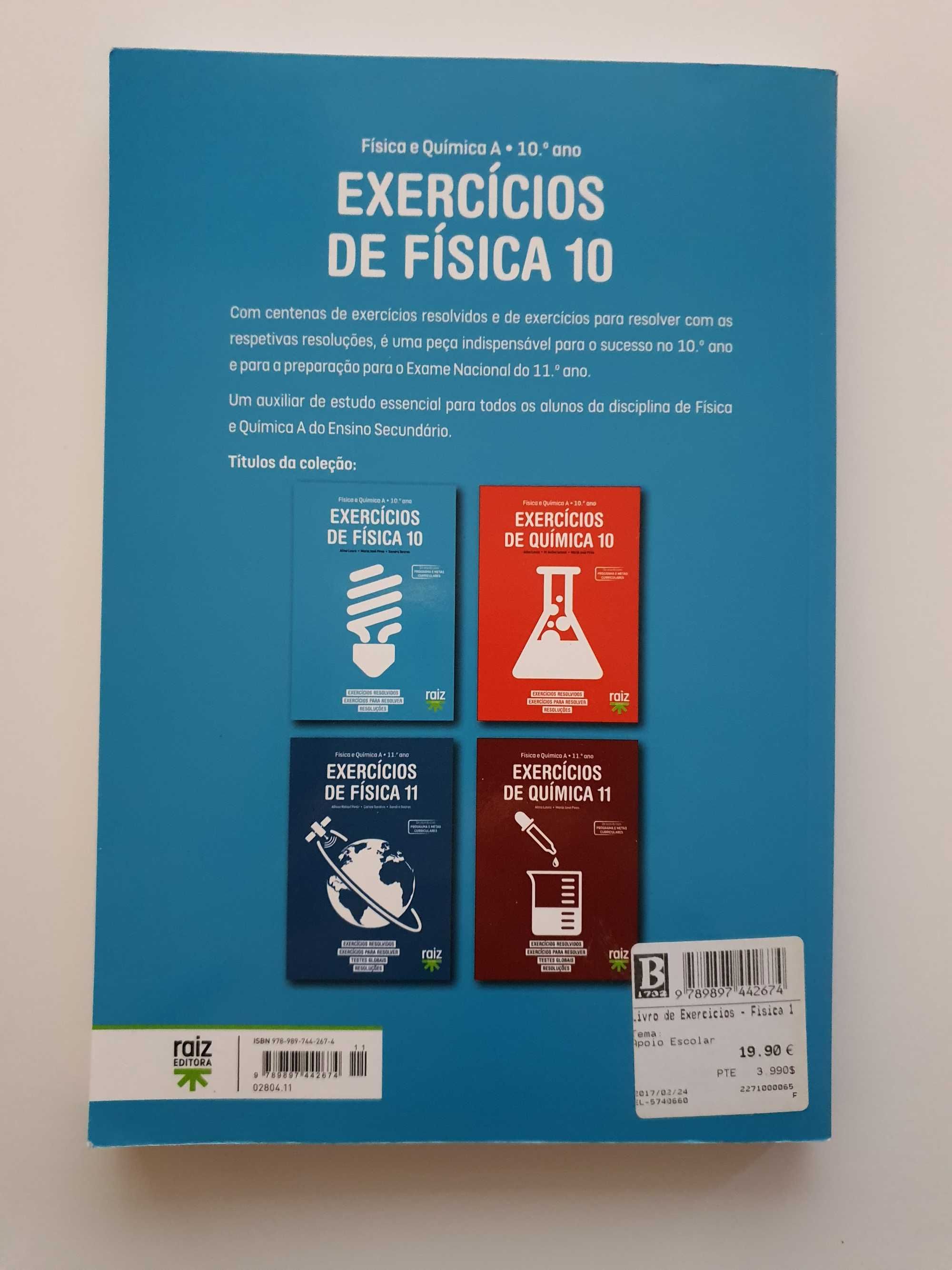 Livro Exercícios de Física 10 - Física e Química A 10º ano