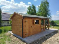 Domek narzędziowy z altanką 2w1 Kormoran 3x6 -Altany/Domki narzędziowe