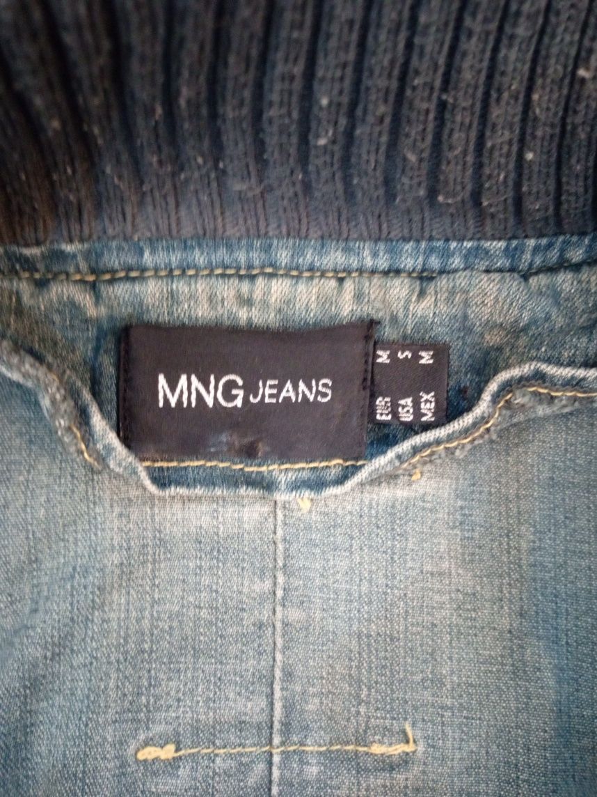 Jeansowa krótka kurtka, M, Mango Jeans