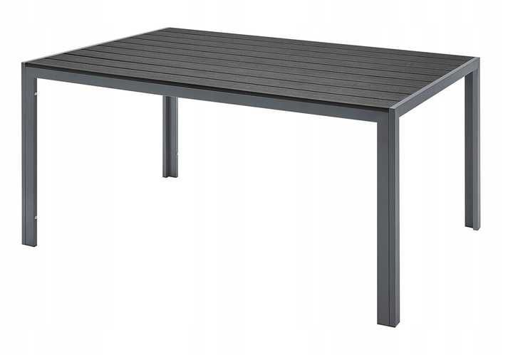 STÓŁ POLYWOOD Tarasowy Stolik Ogrodowy TARAS 150cm Deska WPC Metal