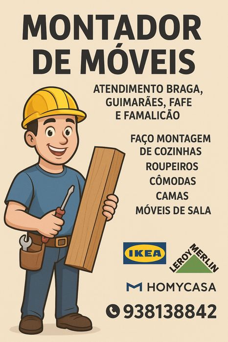 Montador de Moveis profissional