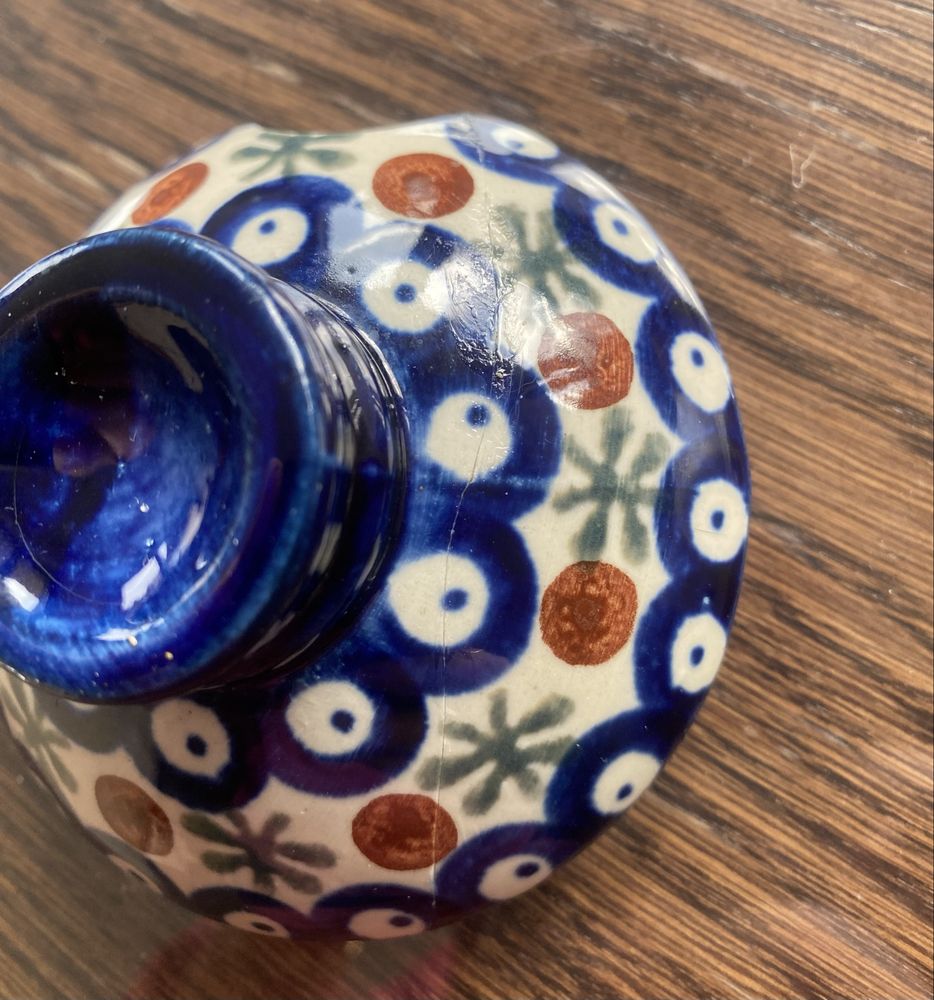 Komplet ceramiczny, serwis lata 80 Boleslawiec