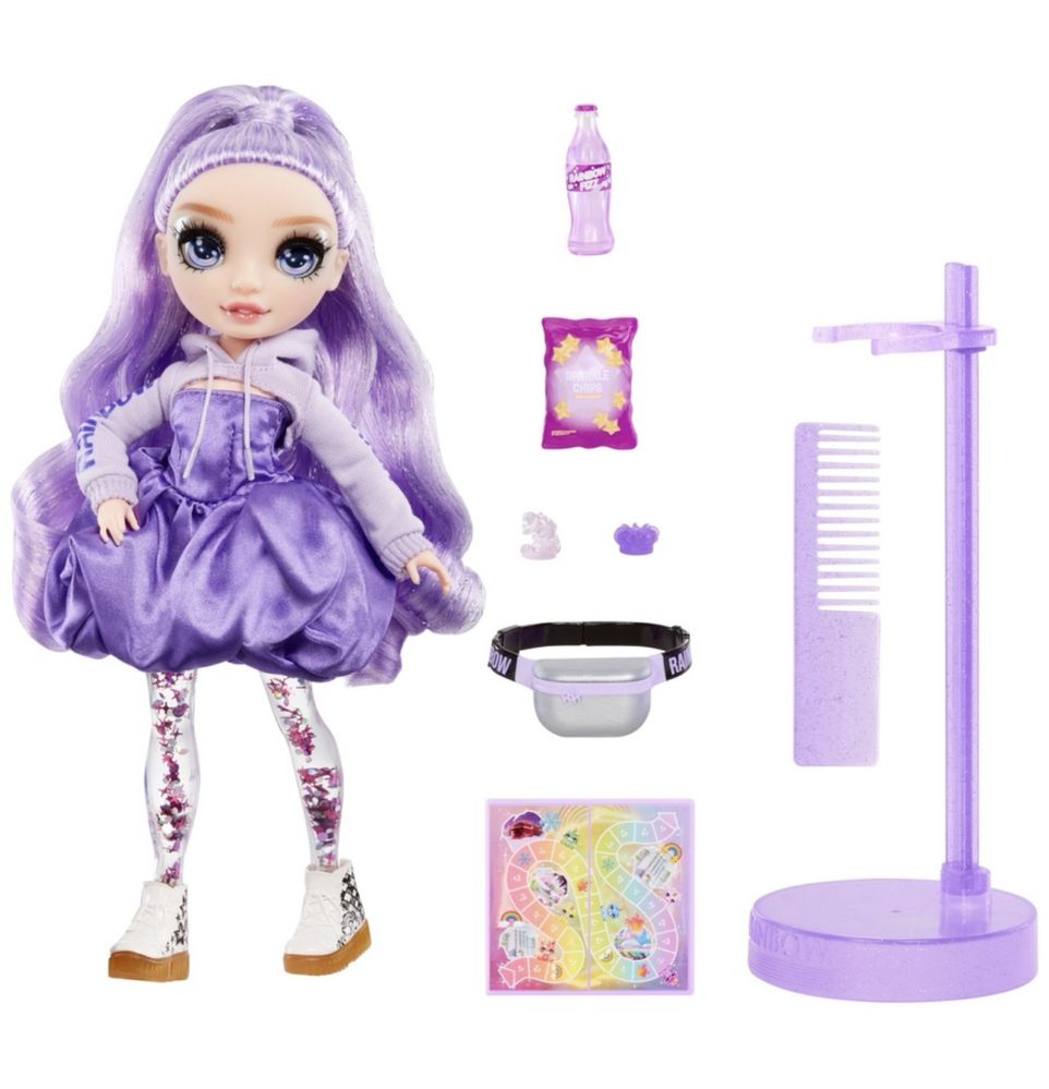 Rainbow High Sparkle & Shine Viola лялька рейнбоу хай блиск і сяйво