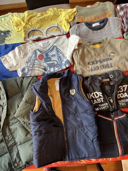 Lote Conjunto 20 peças Roupa Criança 3-4 anos c casaco quente inverno