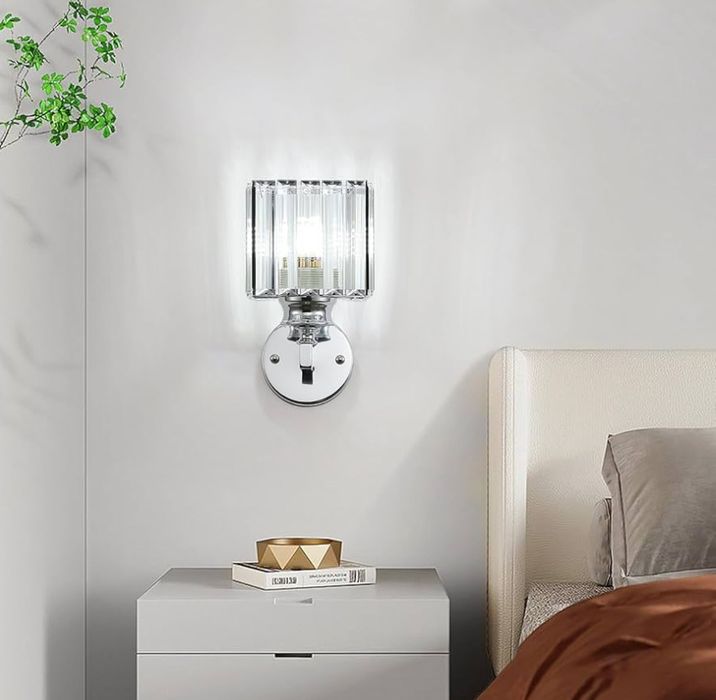 Kinkiet Kryształowy Lampa Ścienna Nowoczesna.