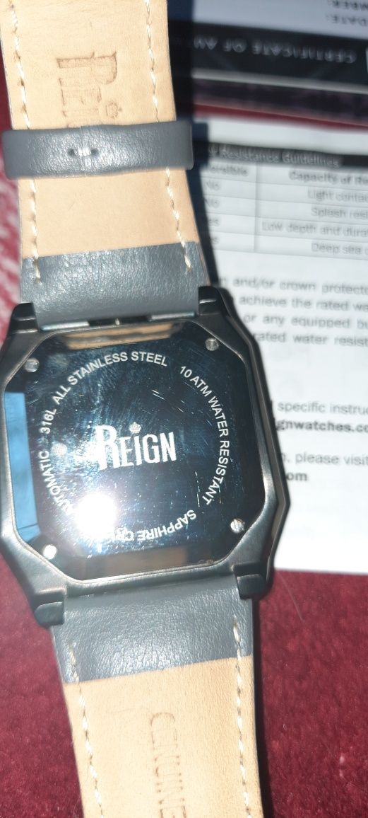 Automatyczny zegarek REIGN 10 ATM.